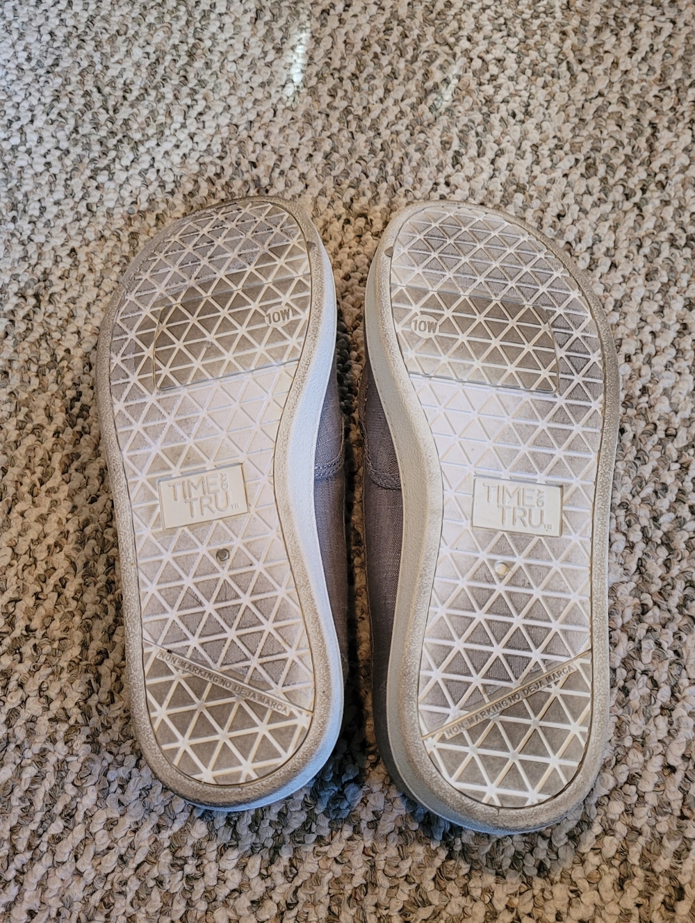 Time and Tru Gray Memory Foam Slip-On Sneakers - Picture 5 of 5